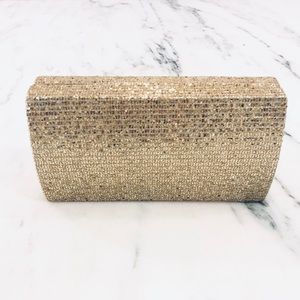 Gold Sparkly Evening Clutch